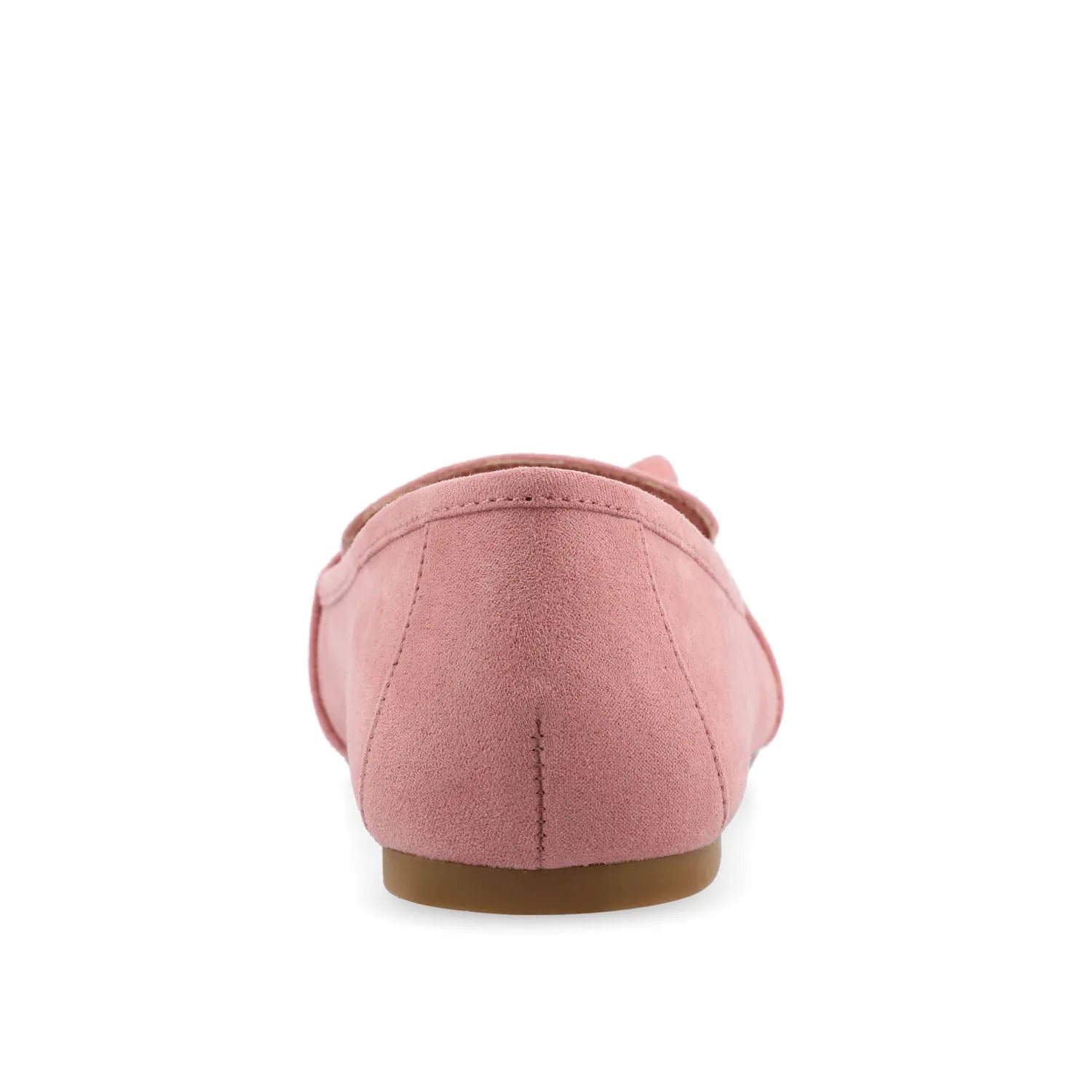 MARCI LOAFER FLATS IN FAUX SUEDE - Blush