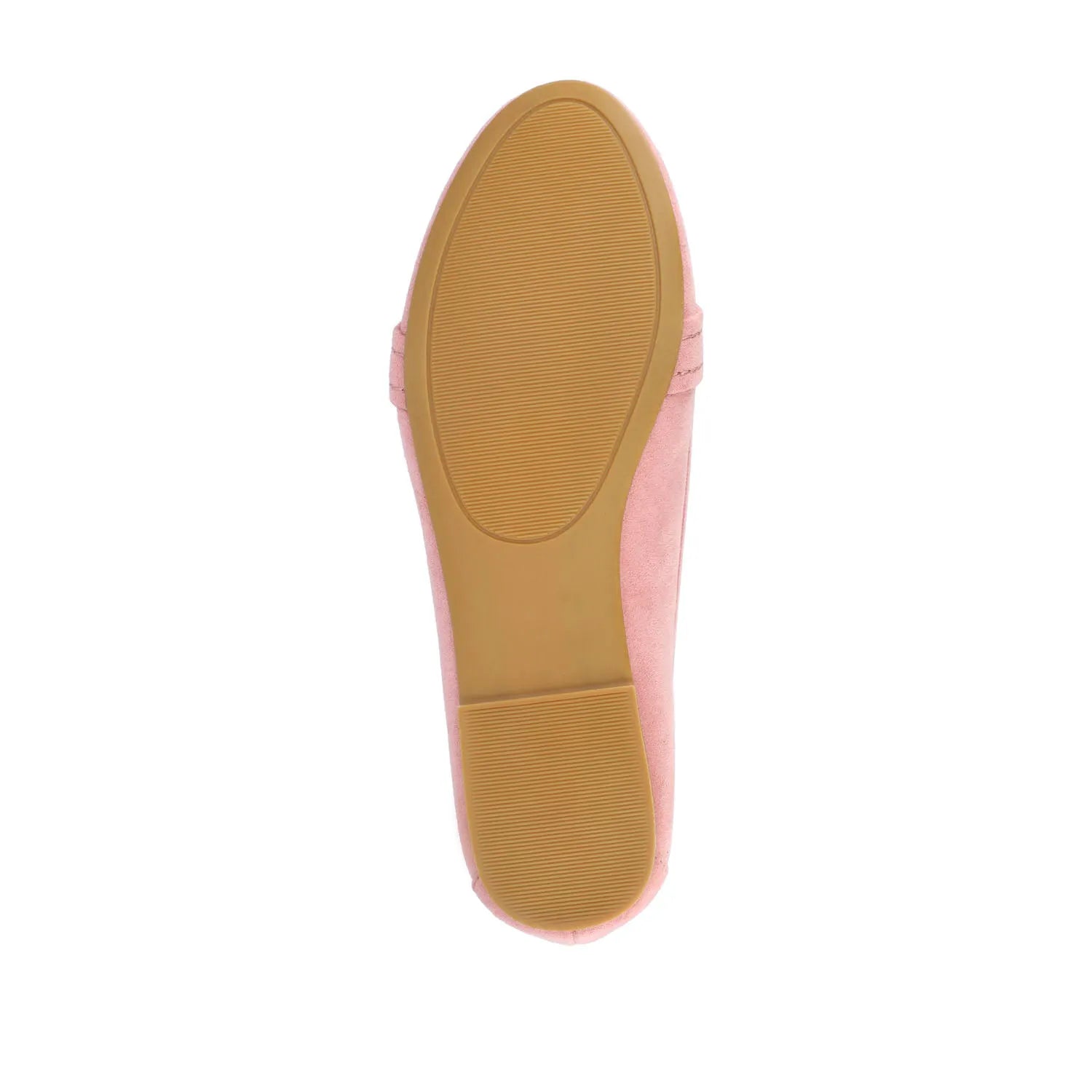 MARCI LOAFER FLATS IN FAUX SUEDE - Blush