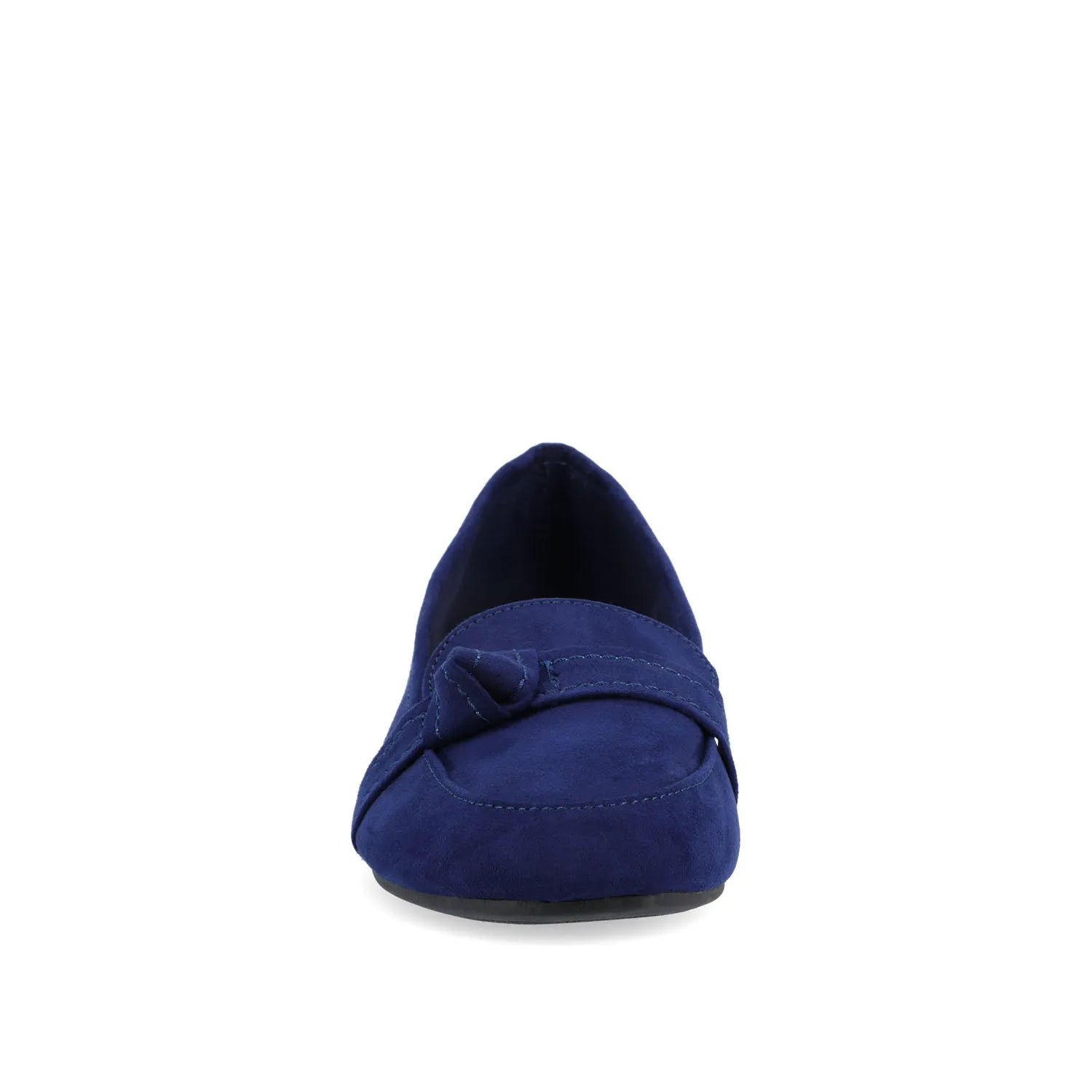 Marci Loafer Flats in Faux Suede - Navy Nubuck