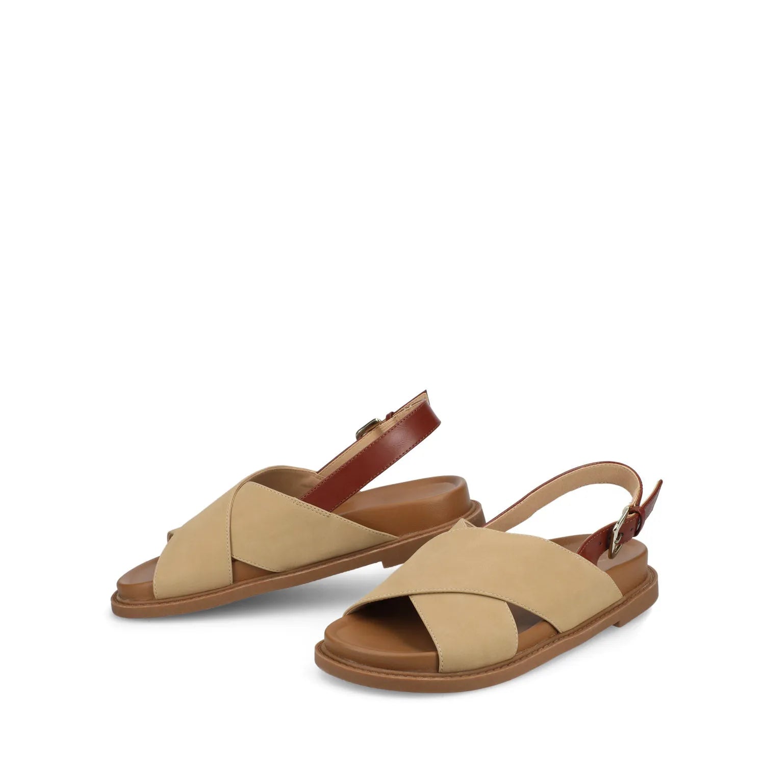 Marinna Flat Sandals in Taupe