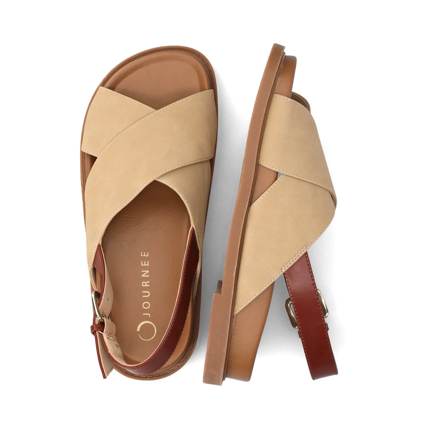 Marinna Flat Sandals in Taupe