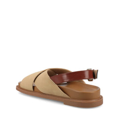 Marinna Flat Sandals in Taupe