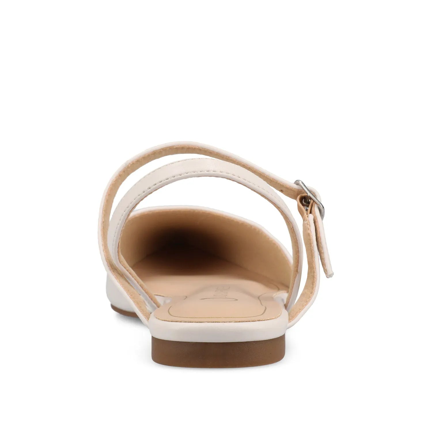 Martine Slingback Flats in Vegan Leather - Bone PU