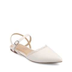 Martine Slingback Flats in Bone Lace
