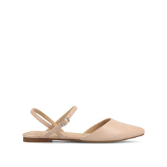 Martine Slingback Flats in Vegan Leather - Blush