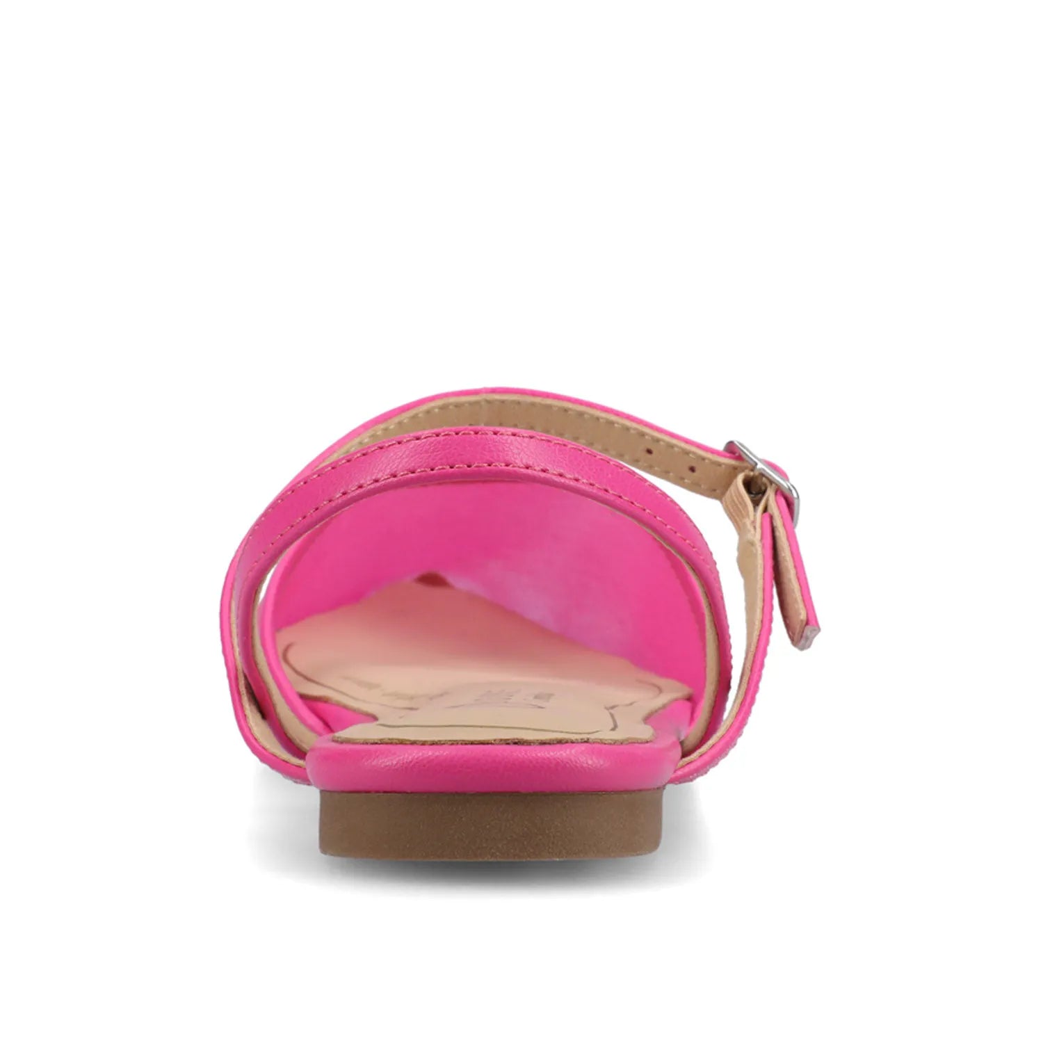 Martine Slingback Flats in Vegan Leather - Hot Pink Mesh