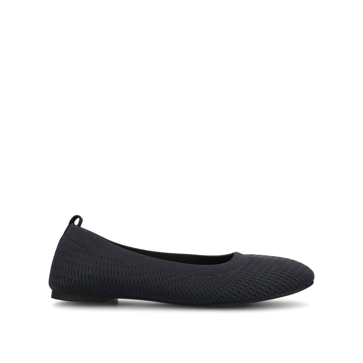 Maryann Knit Fabric Ballet Flats in Wide Statement - Navy Knit