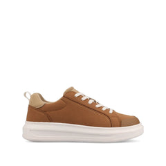 MEEYA Casual Lace-Up Sneakers - Brown