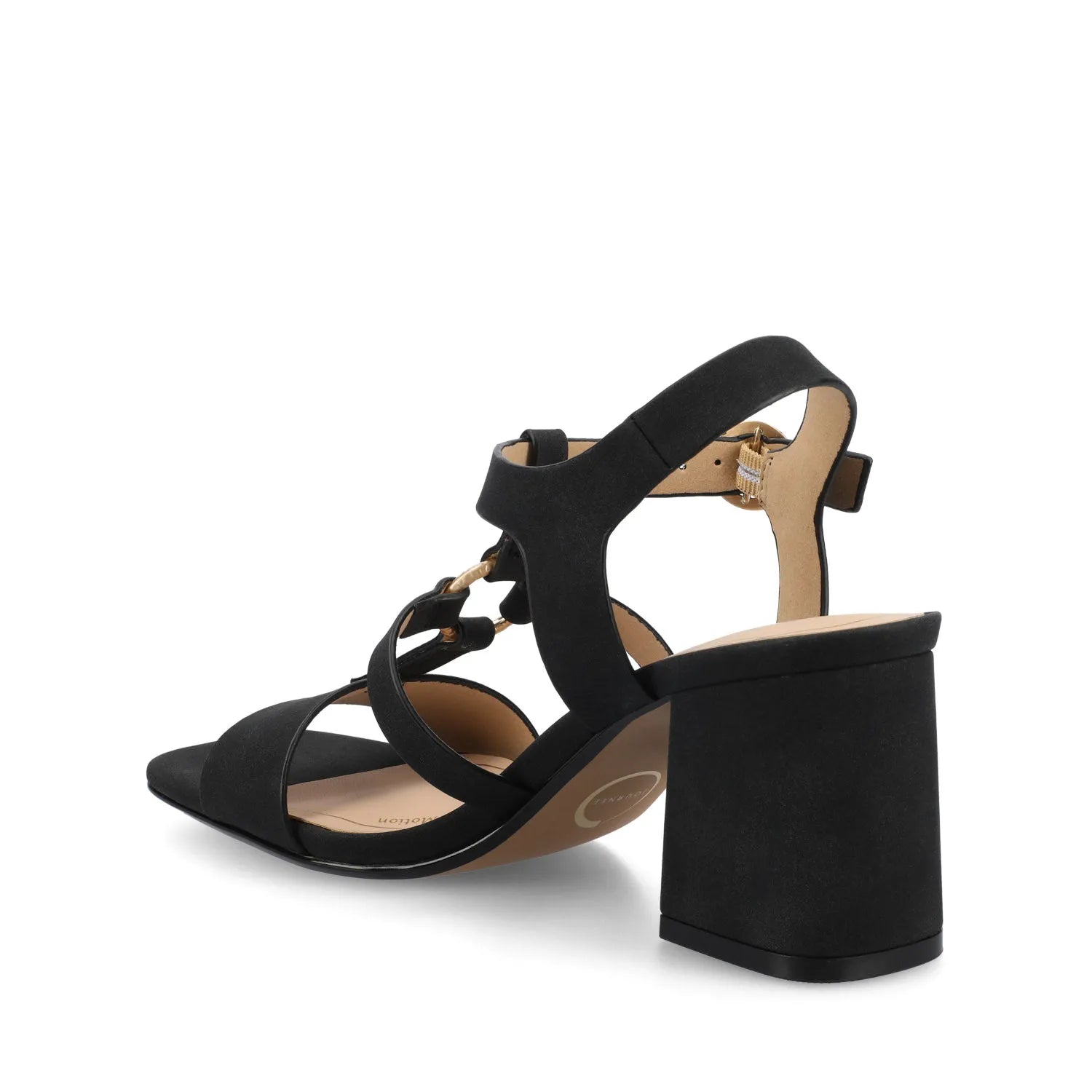 Merisol Ankle Strap Heels - Black