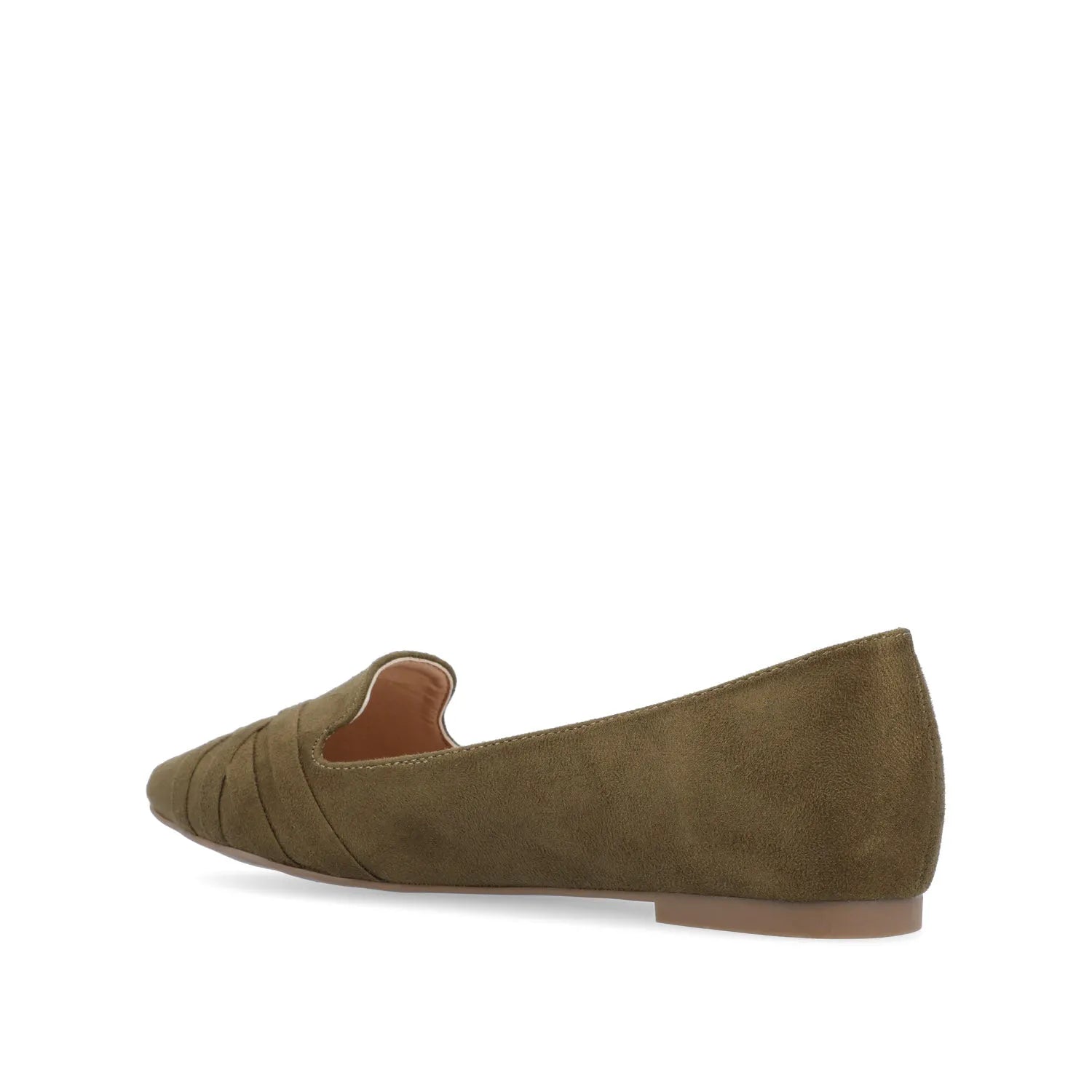 MINDEE Wide Loafer Flats - Olive