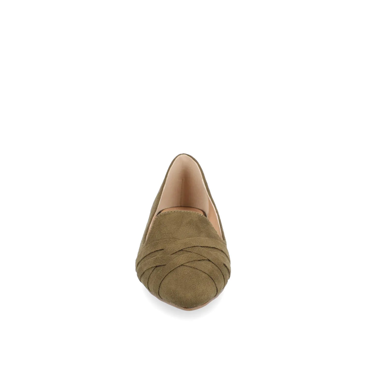 MINDEE Wide Loafer Flats - Olive