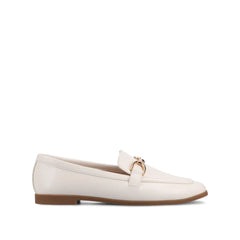 MIZZA Wide Fit Loafers in Bone