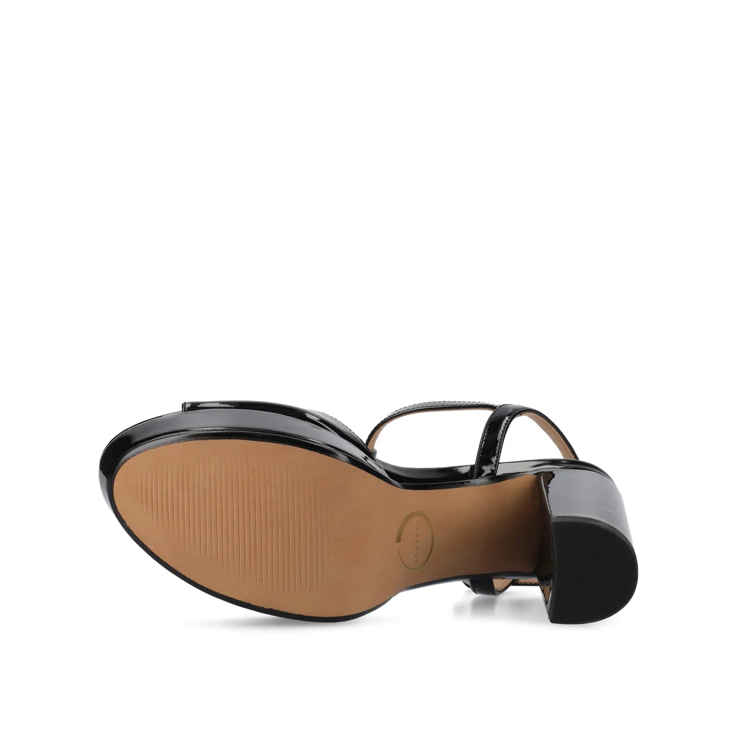 Nalie Platform Dress Sandals in Black Patent