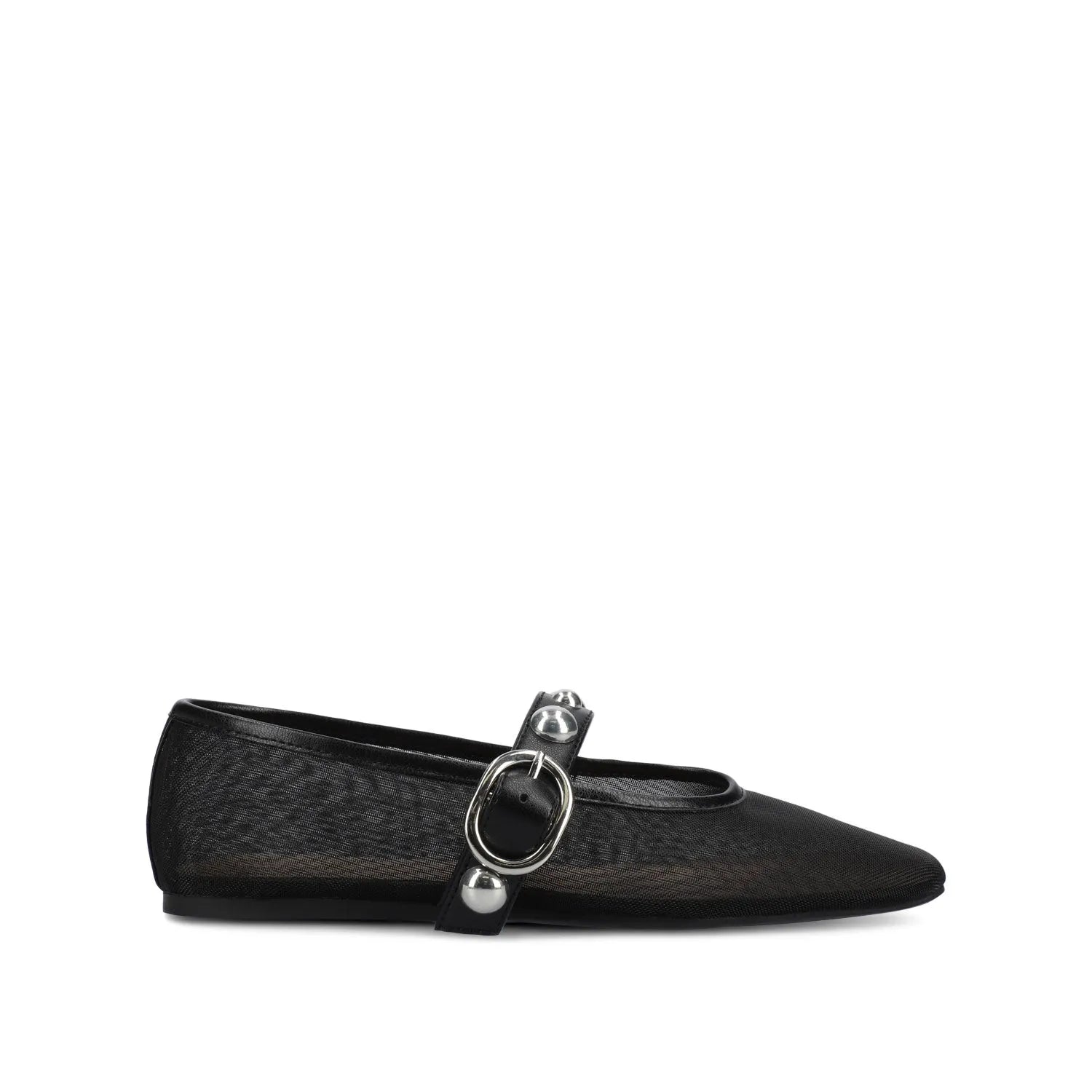 NAVEAH Ballet Flats in Black Mesh