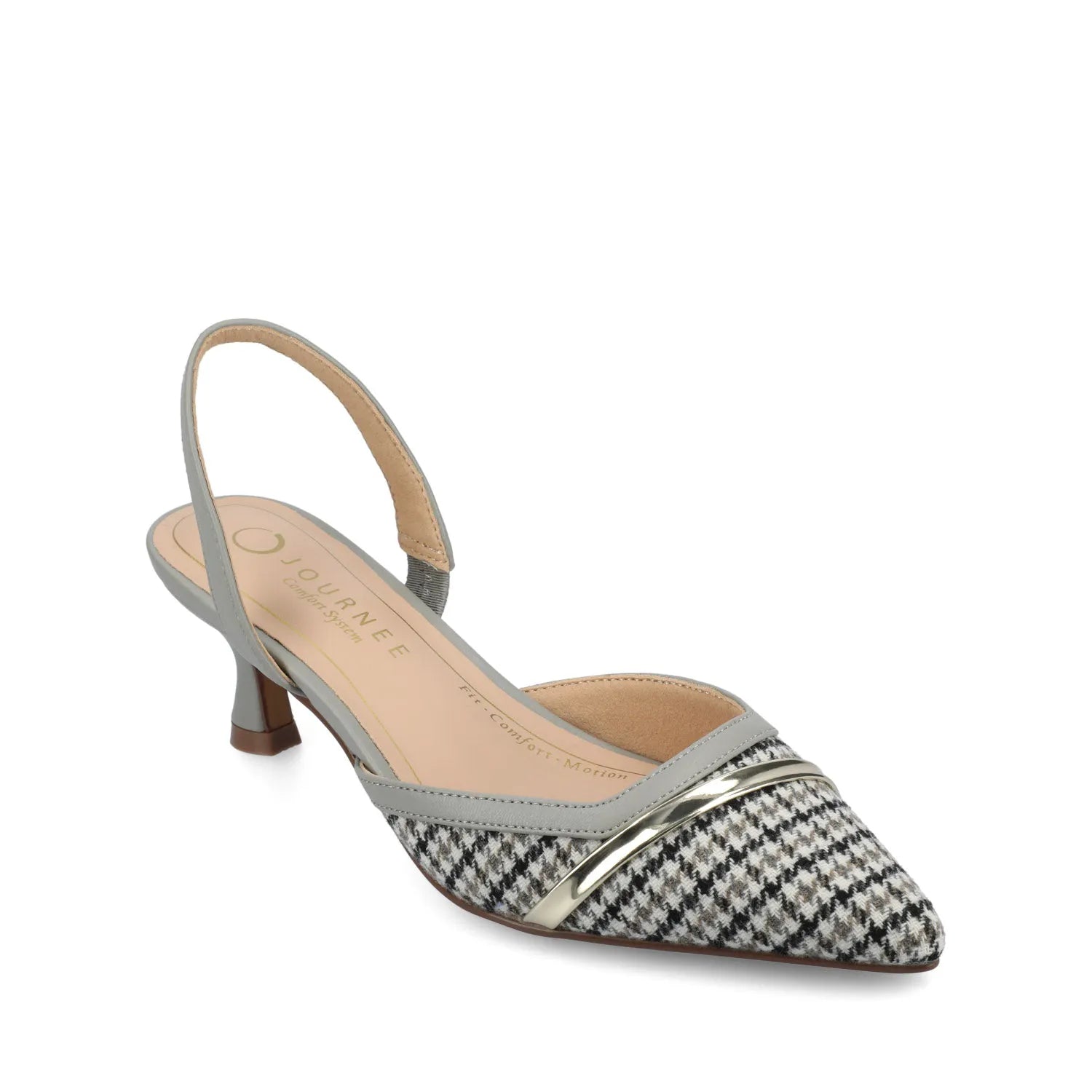 Grey Houndstooth Tweed