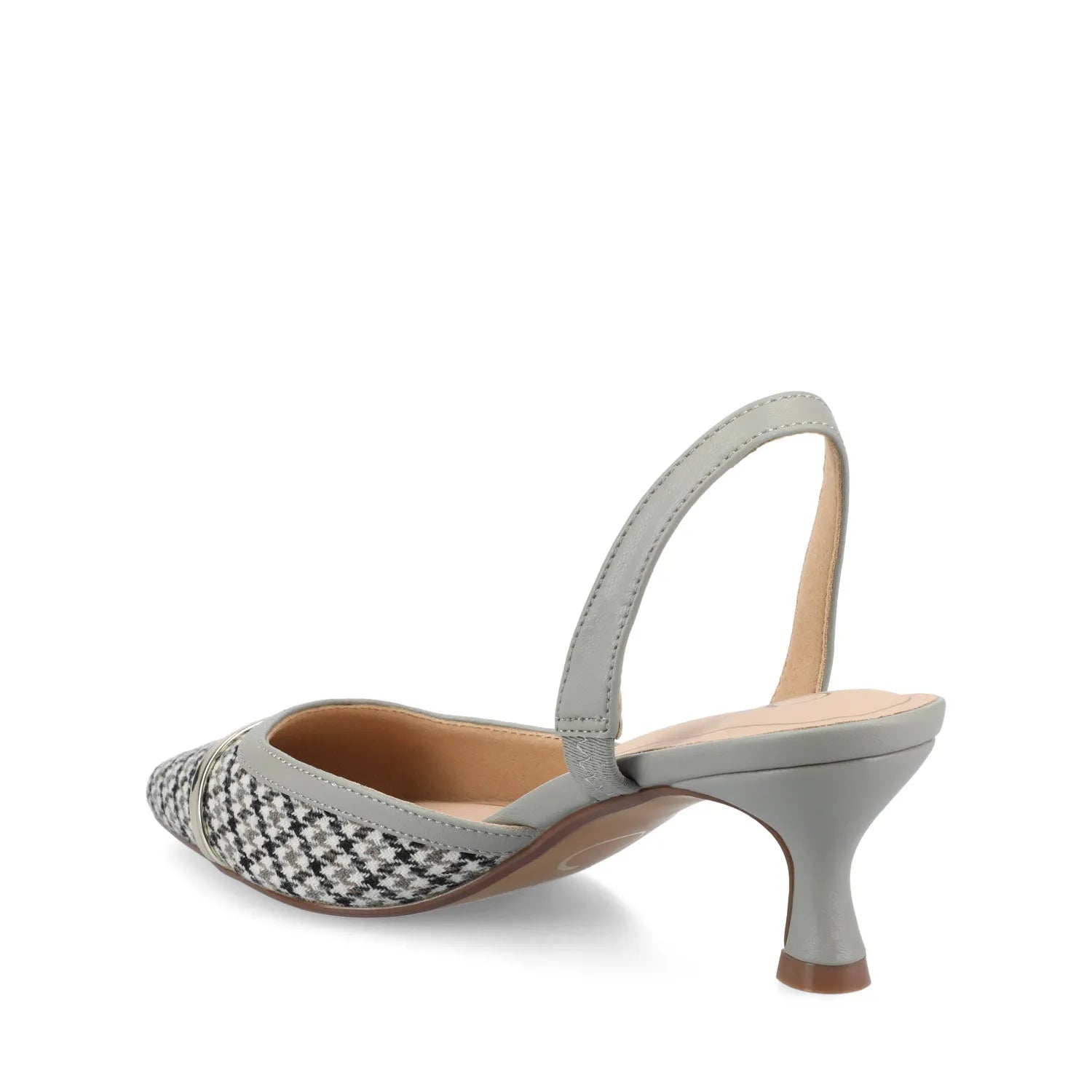 Grey Houndstooth Tweed