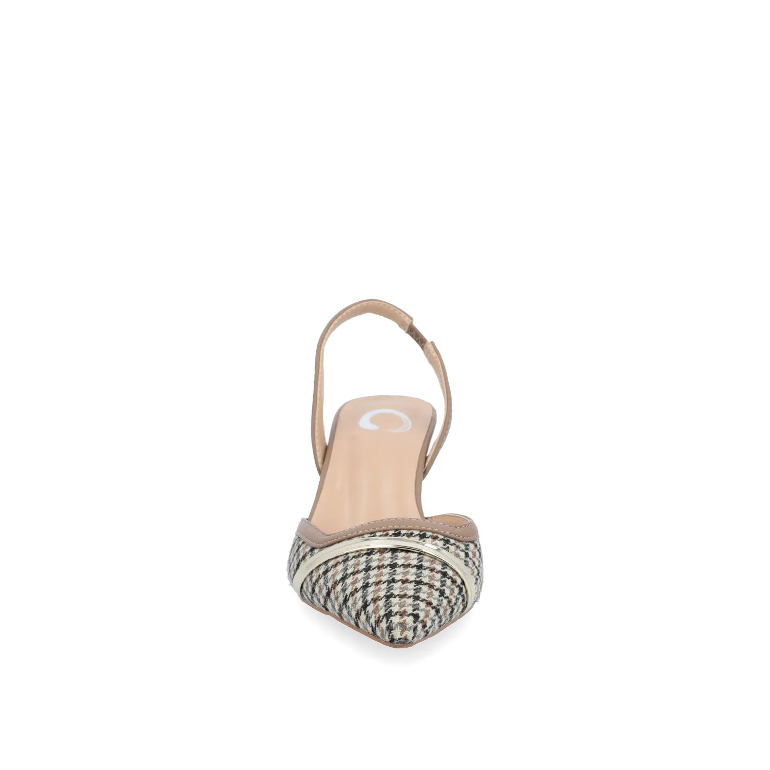 Taupe Houndstooth Tweed