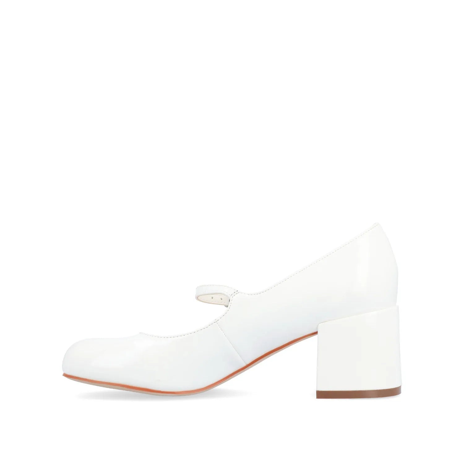 OKENNA Mary Jane Pump Heels in White