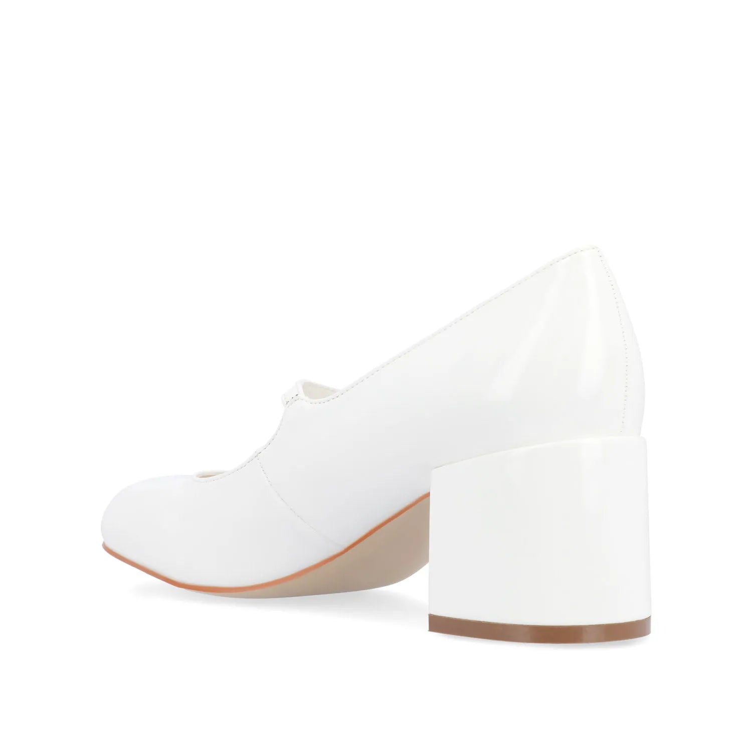 OKENNA Mary Jane Pump Heels in White