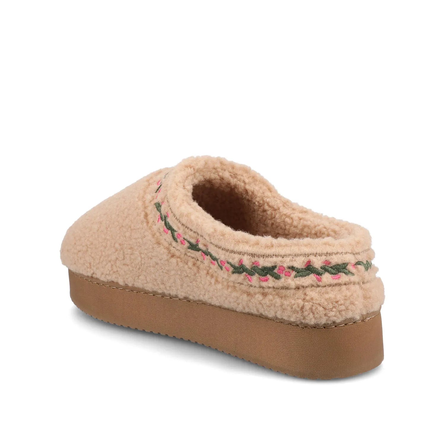 Pallmer Slippers in Faux Shearling - Tan Fleece