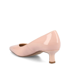 PAMMIE Patent Kitten Heels in Wide - Pink Patent