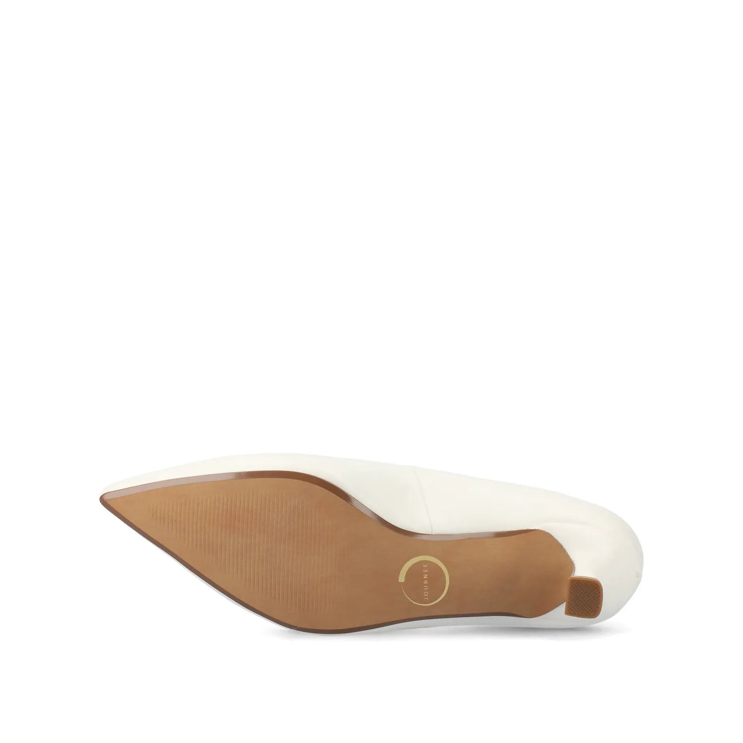 Pammie Kitten Heels in Vegan Leather - White PU