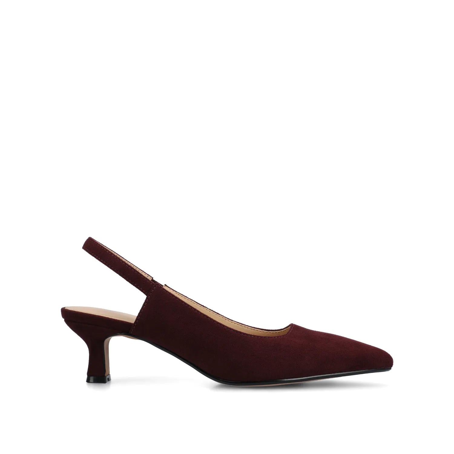 Paulina Sling Back Pumps in Wide - Oxblood
