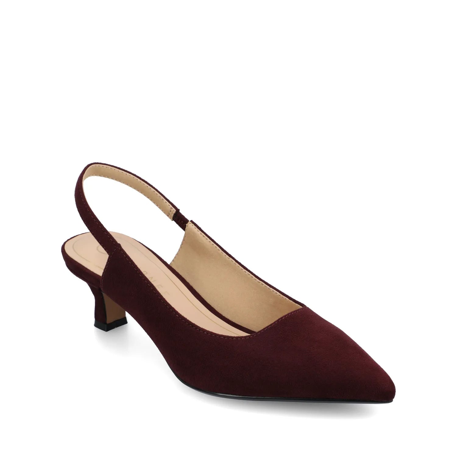 Paulina Sling Back Pumps in Wide - Oxblood