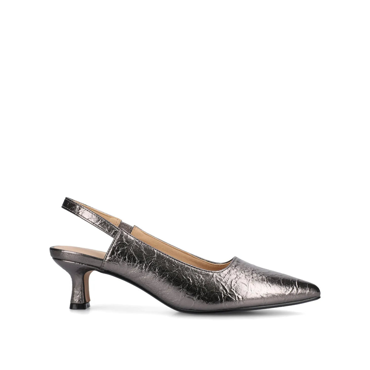 Paulina Sling Back Pumps in Wide - Pewter