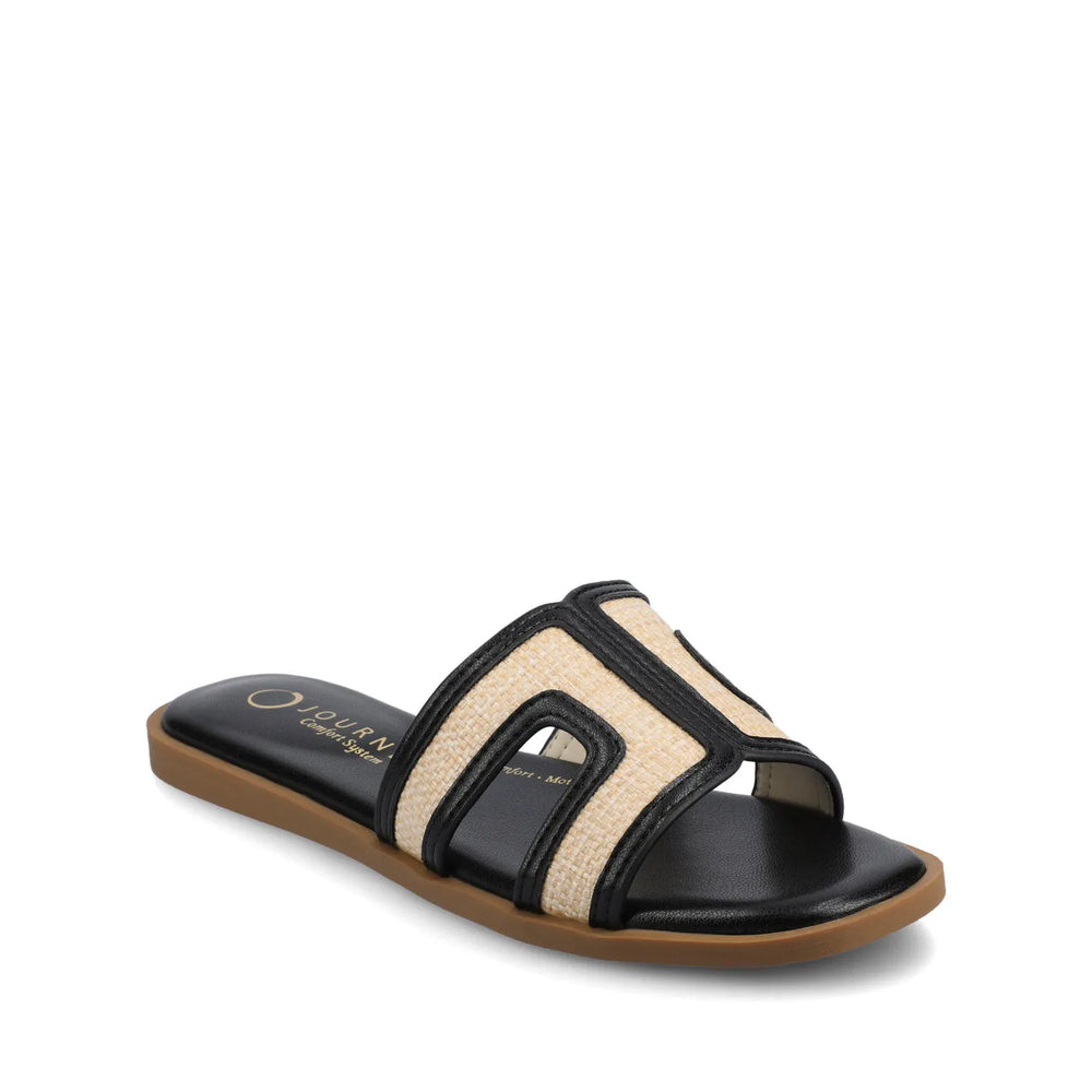 Black/Natural Raffia