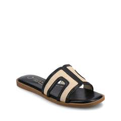 Black/Natural Raffia