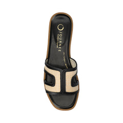 Black/Natural Raffia