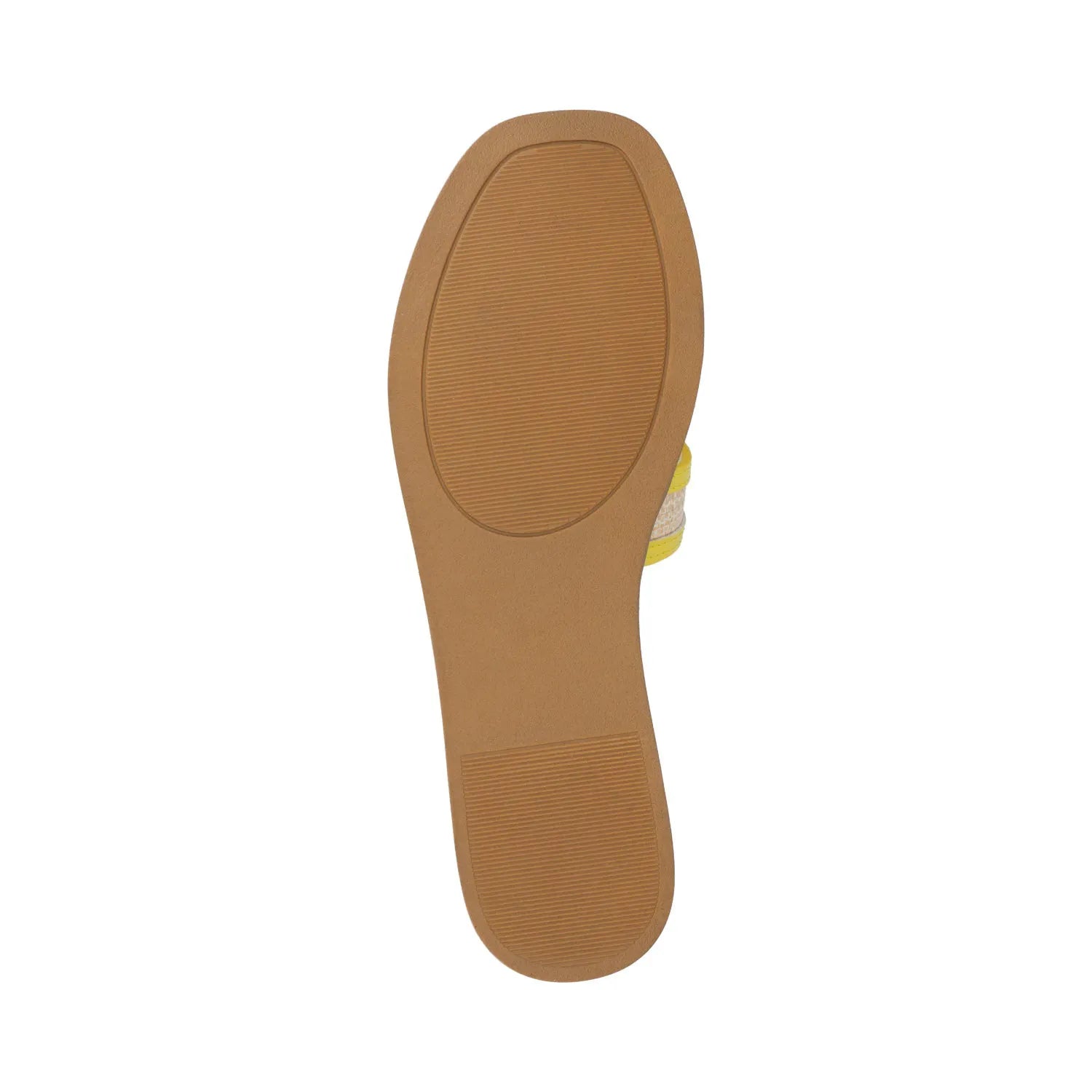 PRIMAH Flat Sandals in Mango Raffia
