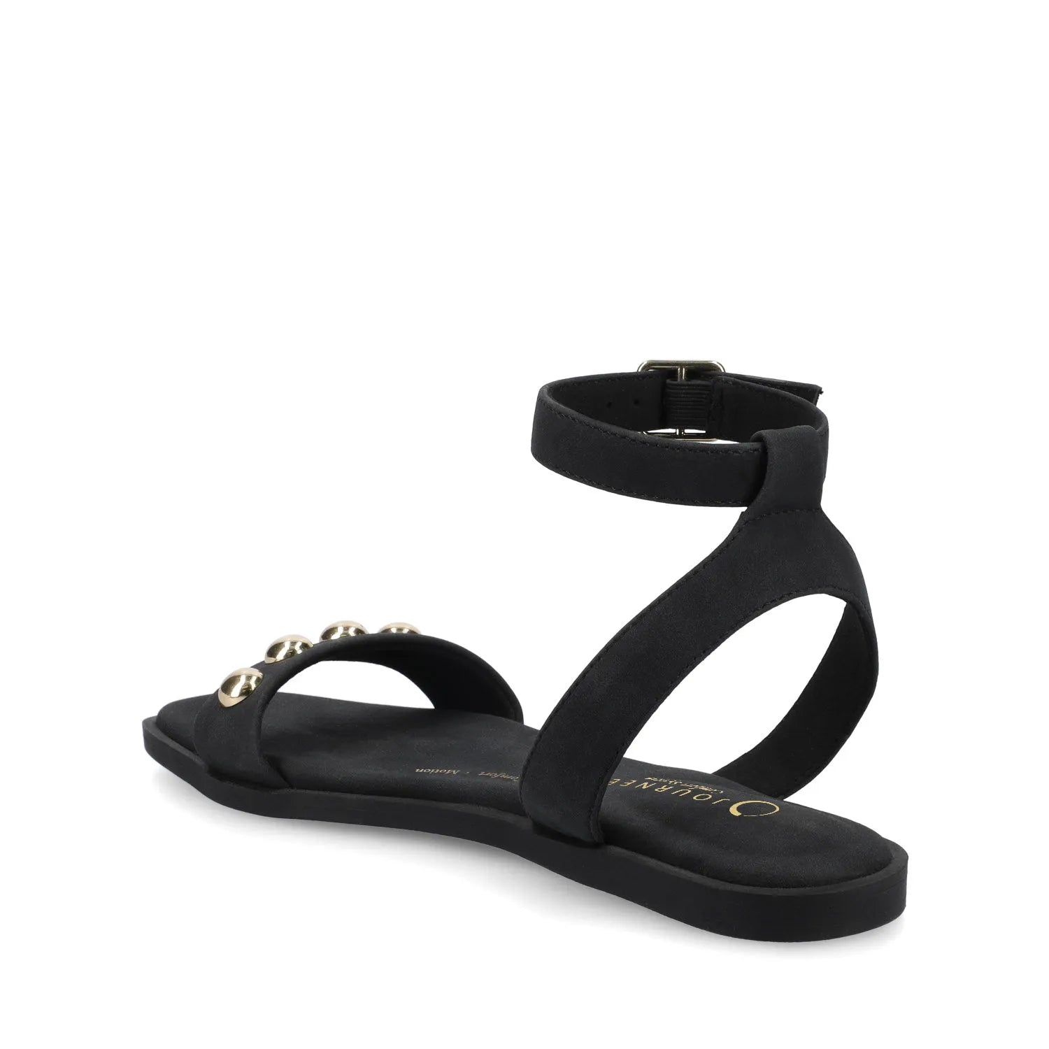 Primrose Ankle Strap Sandals in Black Nubuck