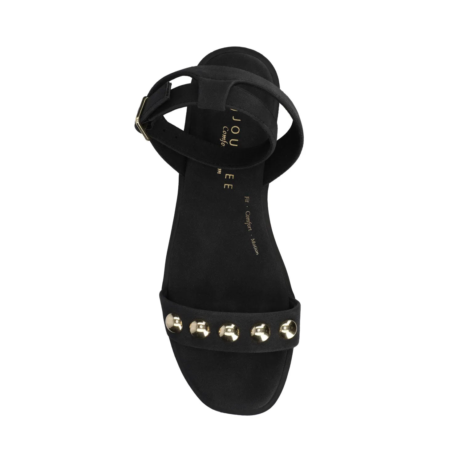 Primrose Ankle Strap Sandals in Black Nubuck