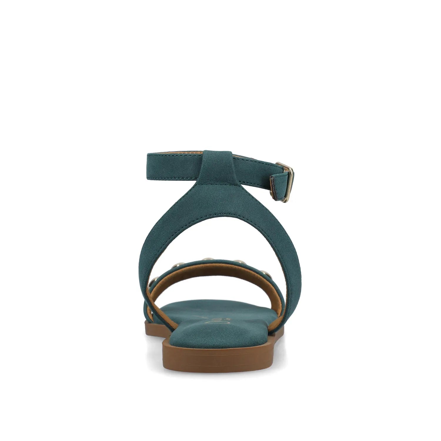 Primrose Ankle Strap Sandals in Teal Nubuck