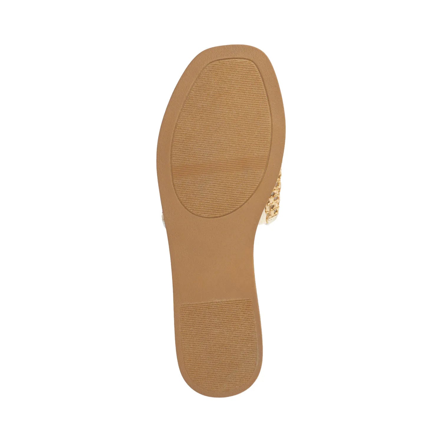 Prisilla Slide Sandals in Statement - Bone Open Raffia