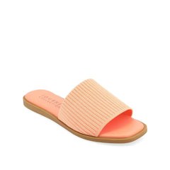 Prisilla Knit Slide Sandals - Peach