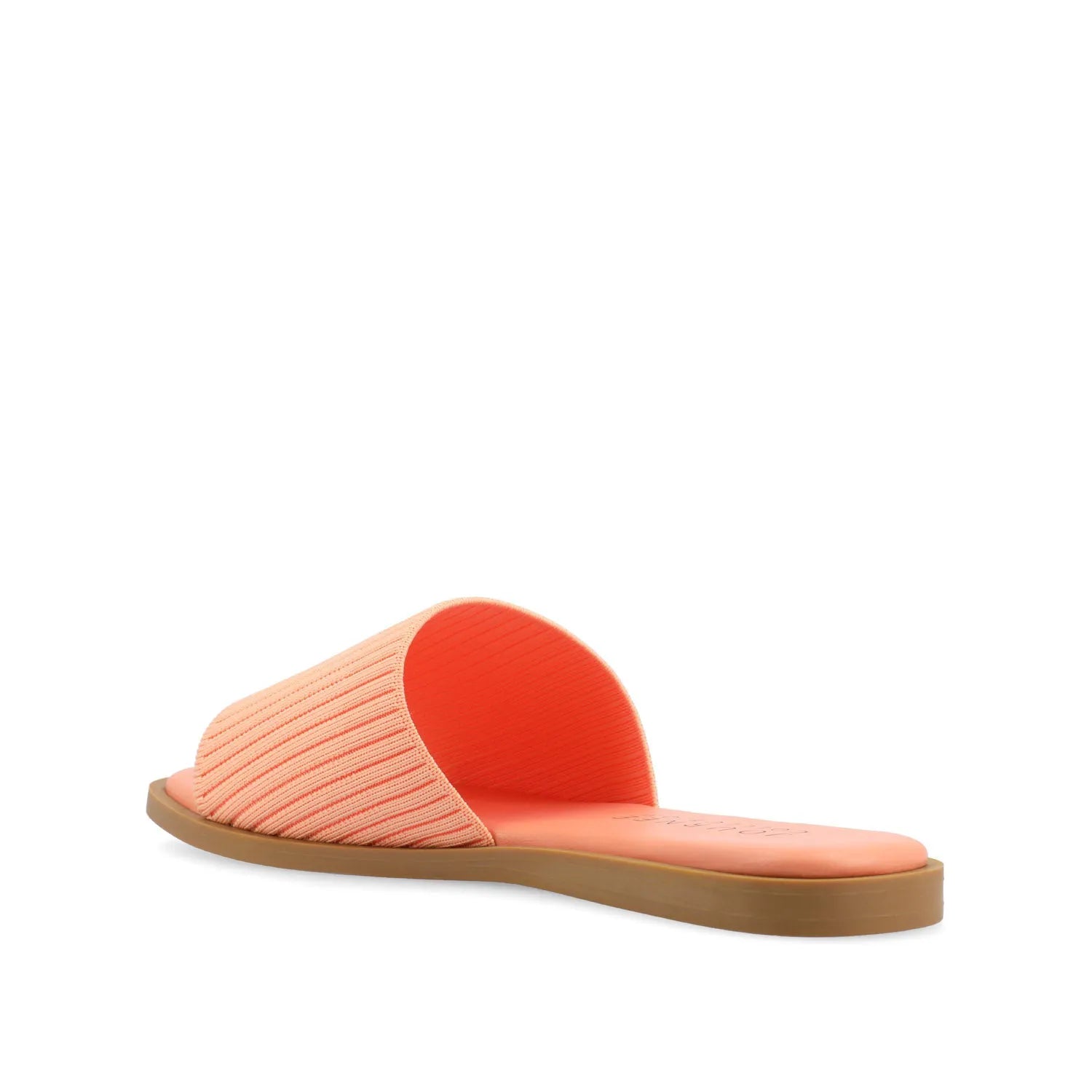 Prisilla Knit Slide Sandals - Peach