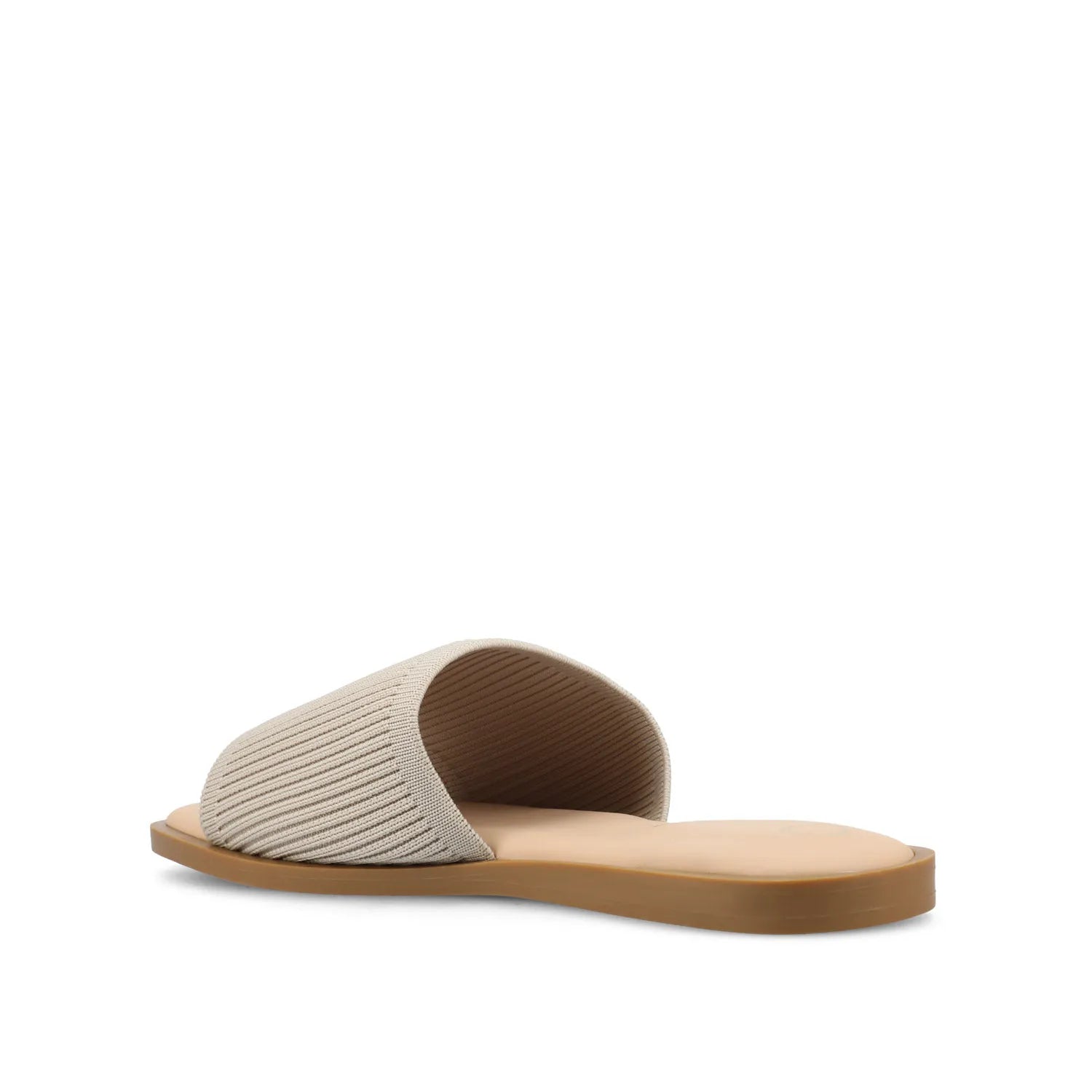 Prisilla Knit Slide Sandals - Taupe