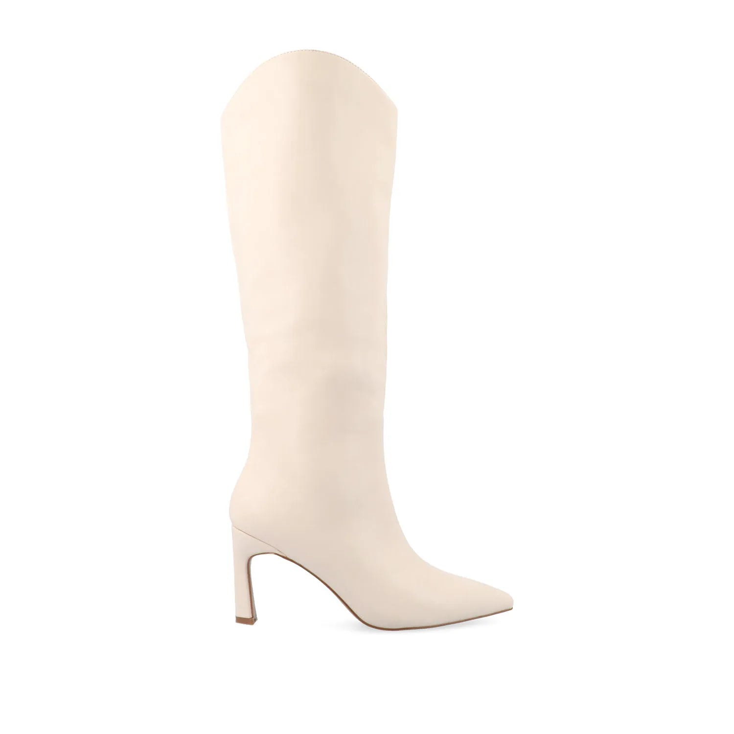 REHELA Knee-High Boots in Vegan Leather - Bone