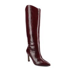 REHELA Boots in Wide Width & Calf - Oxblood Patent