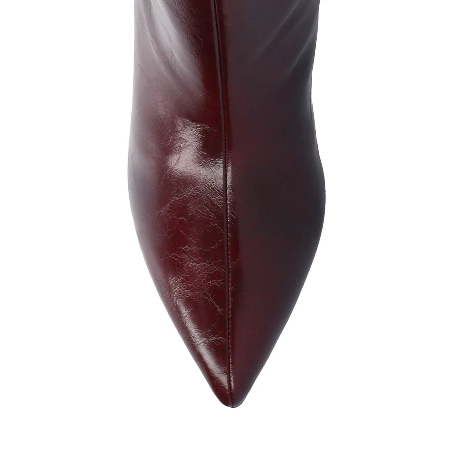 REHELA Boots in Wide Width & Calf - Oxblood Patent