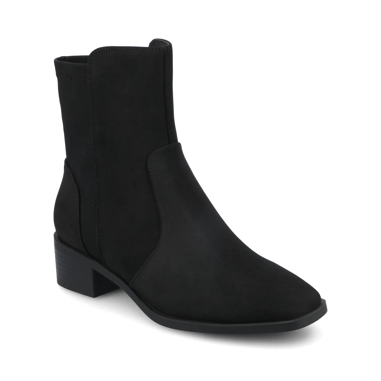 RENNA Chelsea Boots in Wide - Black Suede