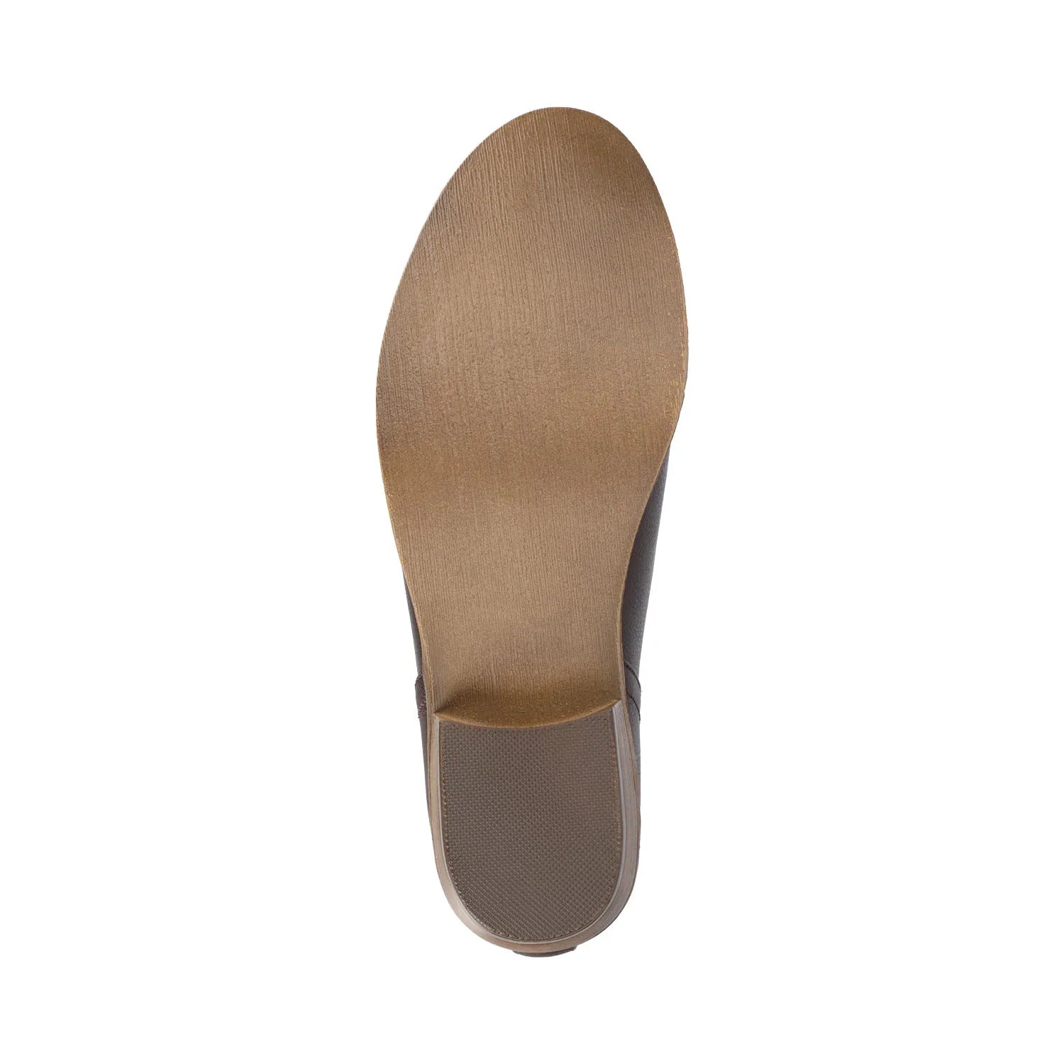 Rimi Block Heeled Booties in Wide Width - Brown PU