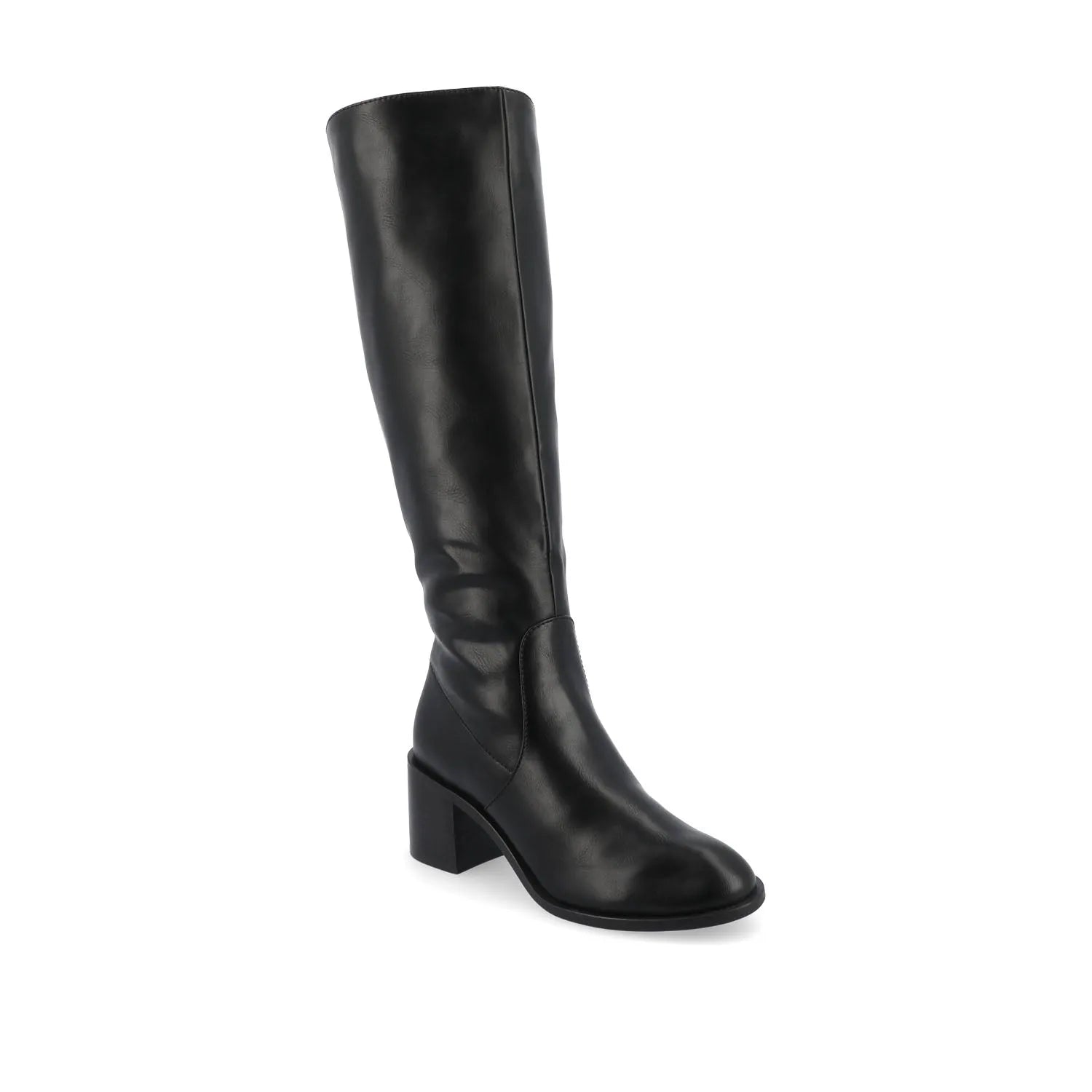 Romilly Knee-High Boots in Vegan Leather - Black