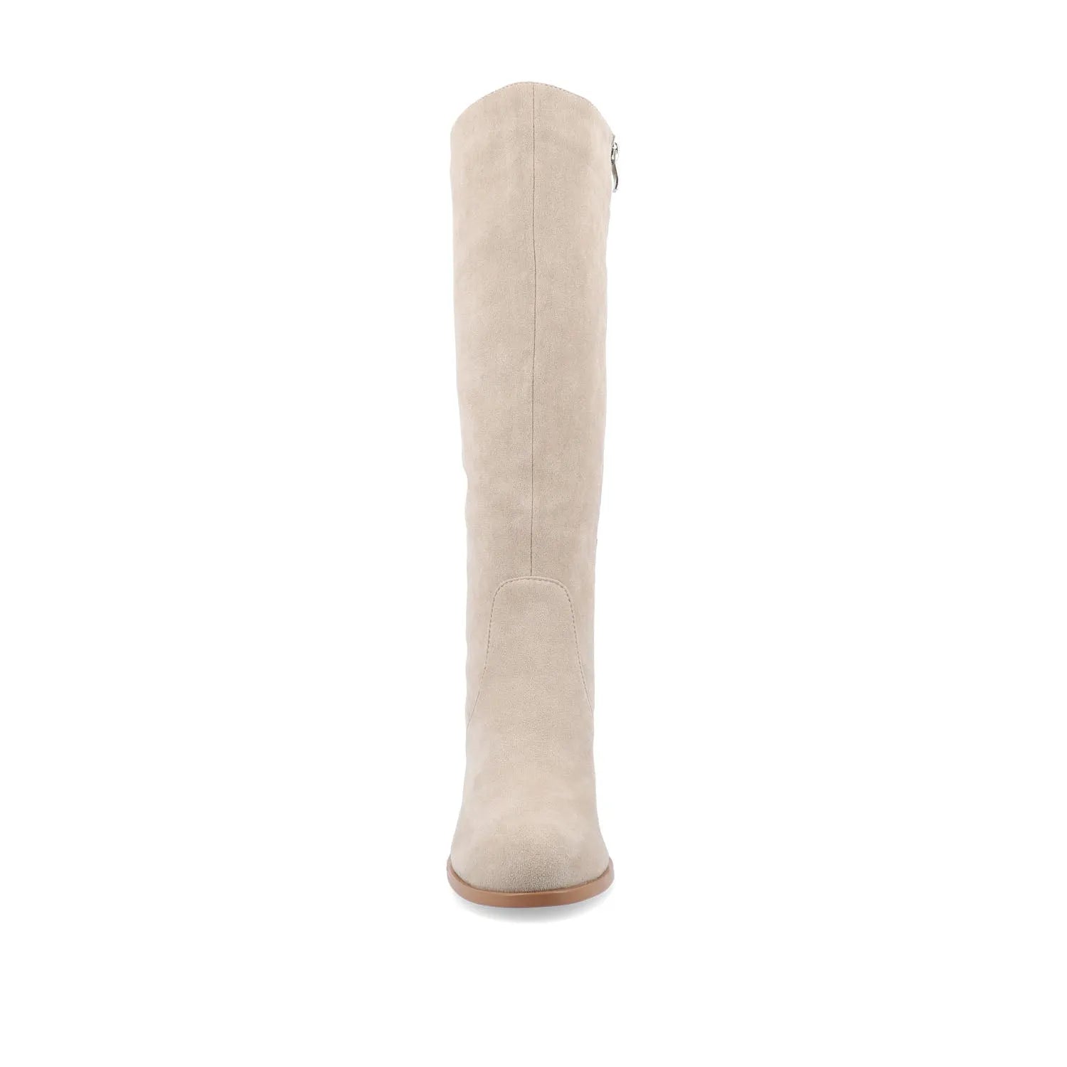 Romilly Knee-High Boots in Vegan Leather - Stone