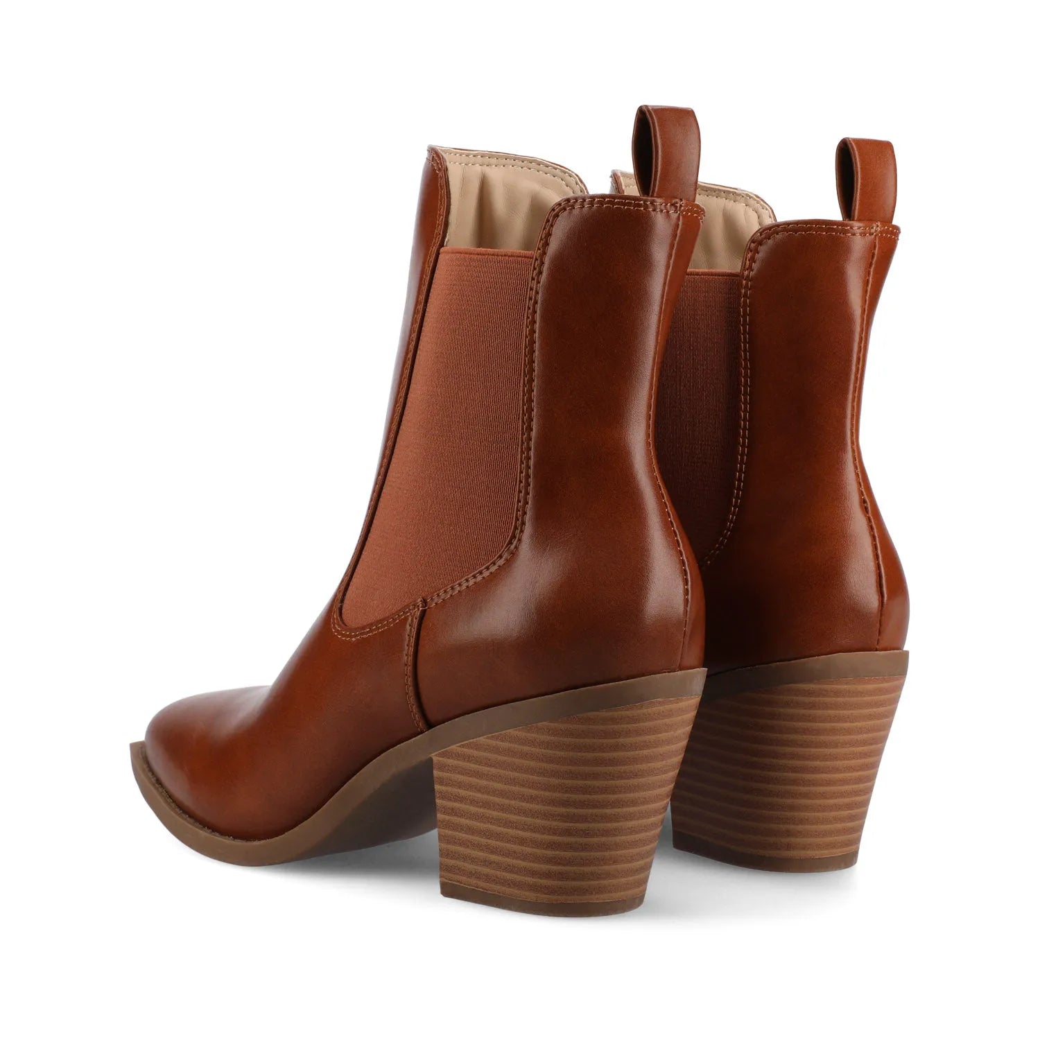 Rosemary Western Chelsea Booties in Cognac