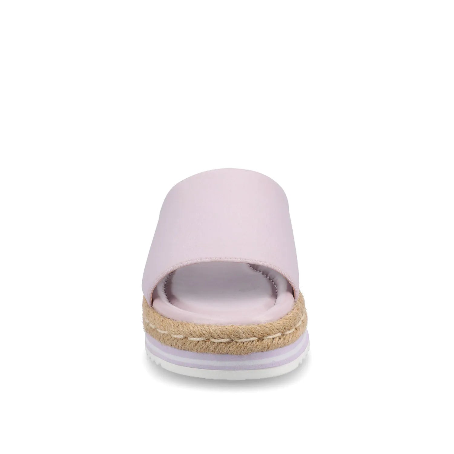 ROSEY Espadrille Wedge Heel Sandals in Statement Wide - Lilac