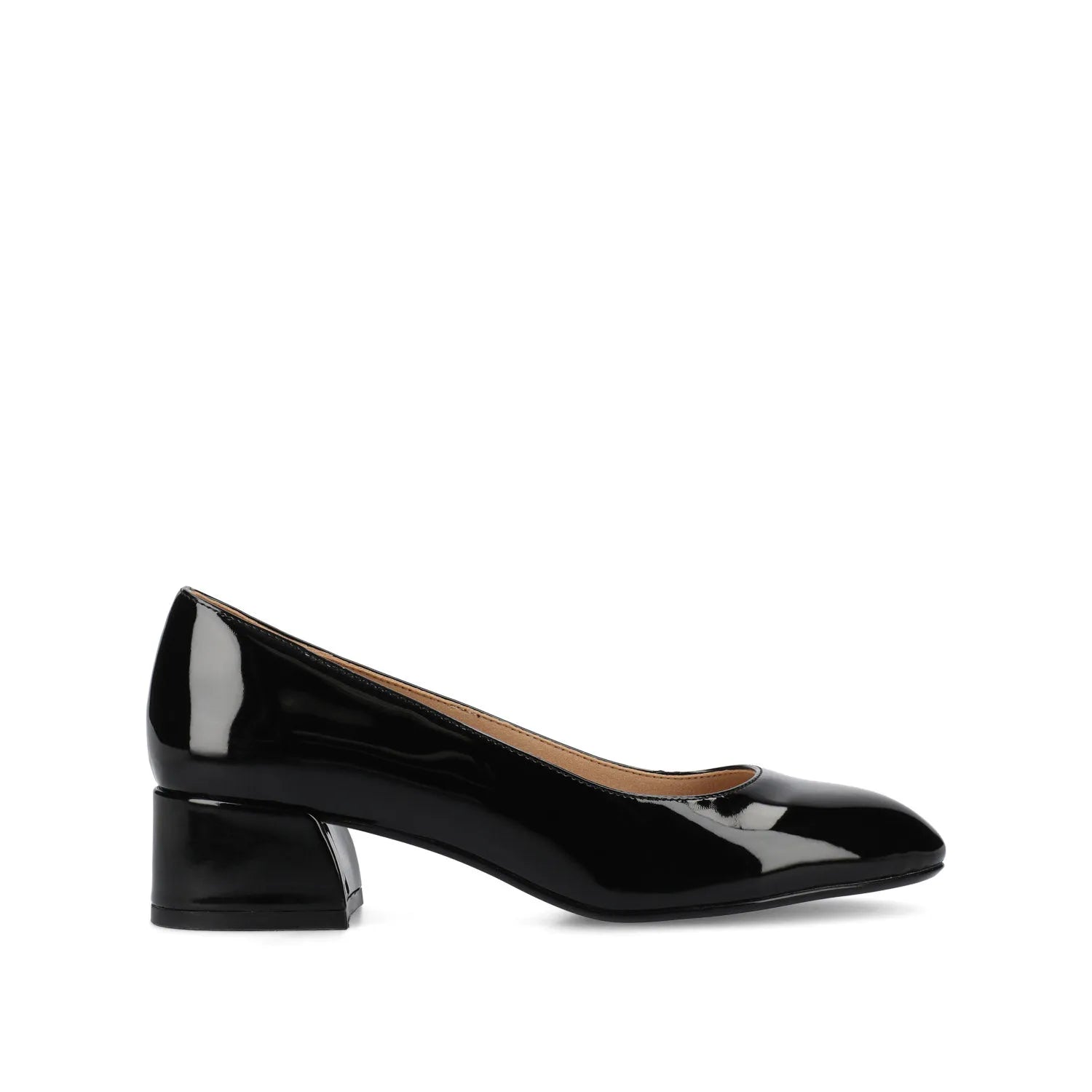 SAAR II Low Pump Heels in Patent - Black Patent